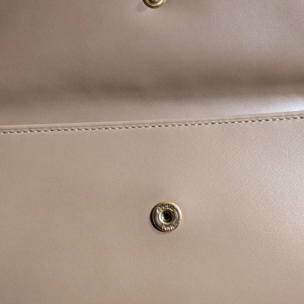 Authentic Cartier Trinity Beige Leather Double Handle Clutch Wallet - Picture 12 of 15